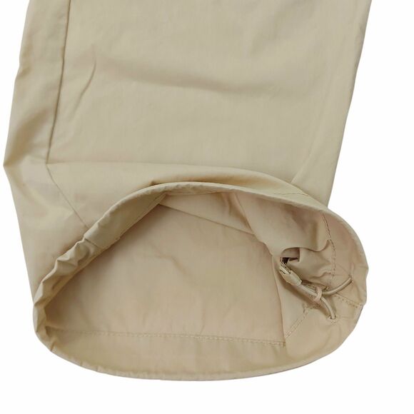 Uniqlo Easy Cargo Pants Womens Small Beige Lightweight Wide Leg Baggy Parachute - Picture 7 of 11